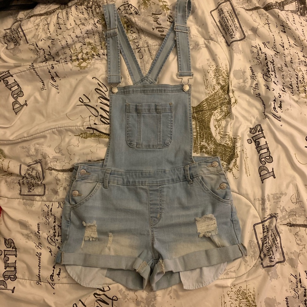 Wax Jeans Short Overalls